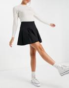 Lola May Pleated Tennis Mini Skirt In Black