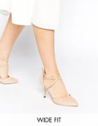 Asos Sally Wide Fit Pointed Heels - Apricot