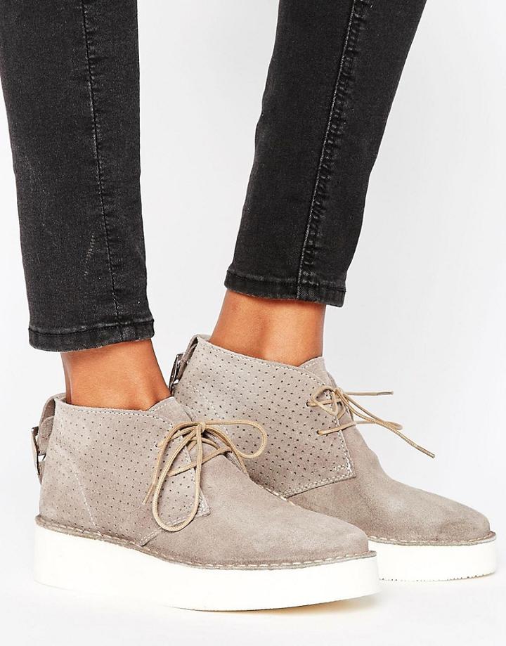 Selected Femme Aletta Chukka Boot - Gray