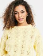 Miss Selfridge Lounge Sweater In Yellow