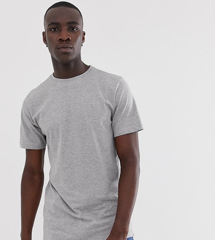 Jacamo Crew Neck T-shirt In Gray Marl