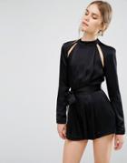C/meo Collective Can't Resist Romper - Black