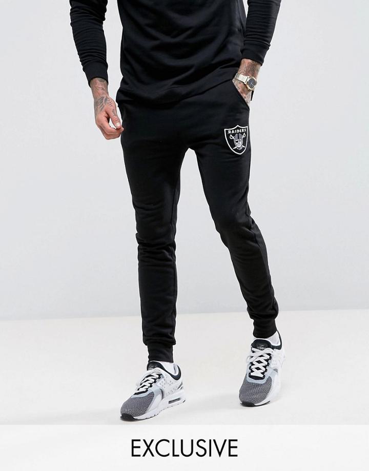 Majestic Raiders Skinny Joggers Exclusive To Asos - Black
