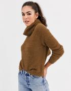 Vila Fluffy Roll Neck Sweater-multi