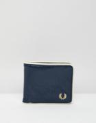 Fred Perry Classic Billfold Wallet In Navy - Black