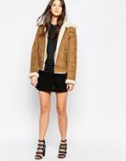 Pepe Jeans Ruff Pleated Eyelet Skirt - Black