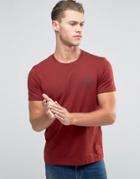 Jack & Jones T-shirt With Small Logo Chest Print - Red