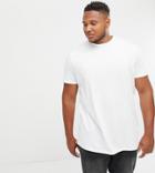 New Look Plus Longline T-shirt In White - White