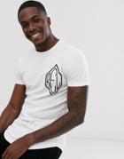 Religion T-shirt With Chest Logo In White