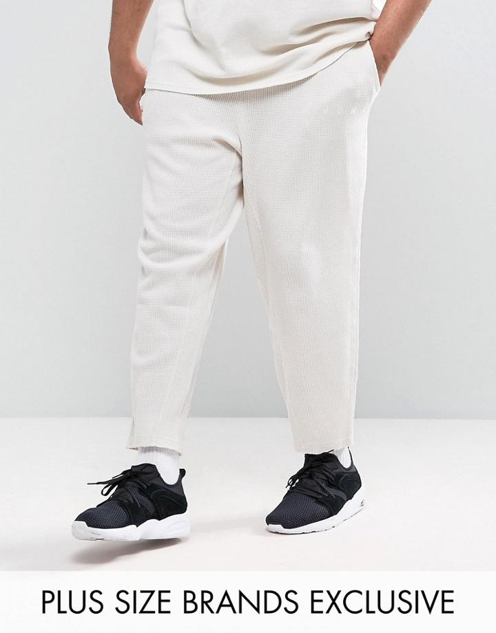 Puma Plus Waffle Joggers In Gray Exclusive To Asos - Gray