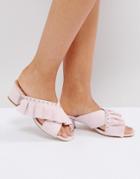 Raid Loren Pink Studded Ruffle Heeled Sandals - Pink