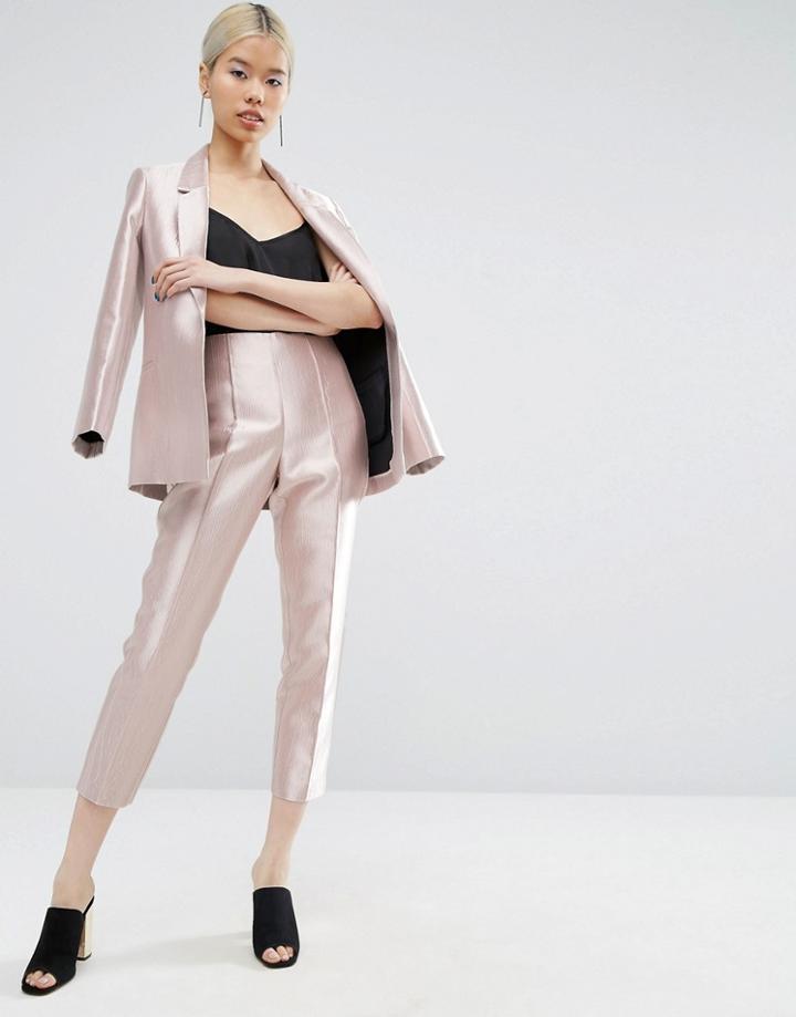 Asos Ultimate Pink Metallic Pants - Pink