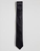 Gianni Feraud Plain Black Tie - Black