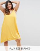 Junarose Sleeveless Shift Dress - Yellow
