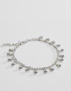 Pieces Charm Anklet - Silver