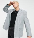 Collusion Oversized Blazer With Pocket Detail In Gray - Part Of A Set