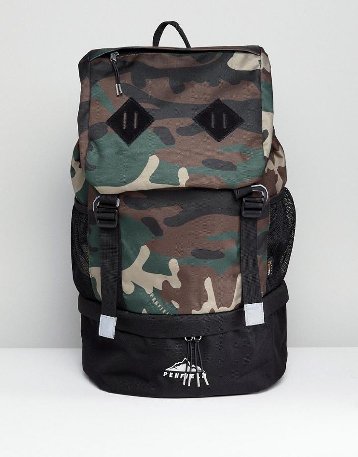 Penfield Dixon Trail Backpack Cordura In Camo - Green