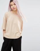 Monki Oversized T-shirt - Beige