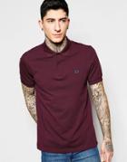 Fred Perry Polo Shirt In Slim Fit - Mahogany