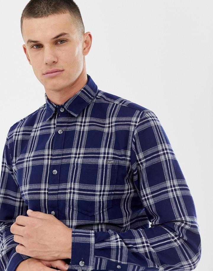Jack And Jones Originals Check Shirt - Navy