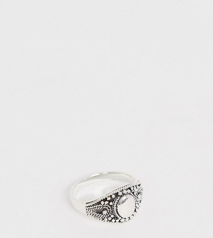 Designb Signet Ring In Sterling Silver - Silver