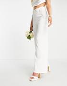 Hope & Ivy Bridal Brooke Pants In Ivory - Part Of A Set-white
