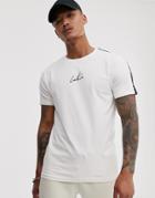 The Couture Club T-shirt With Taping In Off White - White