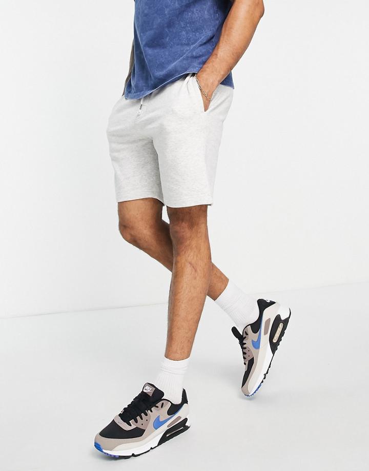 Brave Soul Jersey Shorts In Ecru-white