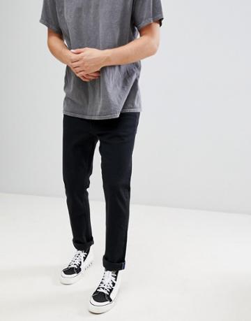 Kings Of Indigo Organic Cotton Daniel Slim Jeans In Stay Black - Black