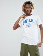 New Era Nba Philadelphia 76ers T-shirt In White - White