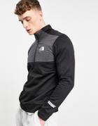 The North Face Mountain Athletic 1/4 Zip Fleece In Black