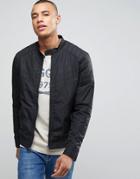 Jack & Jones Vintage Lightweight Biker Jacket - Black