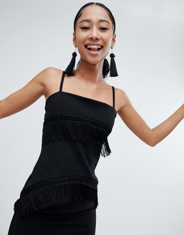 Lasula Tassel Bodycon Dress - Black