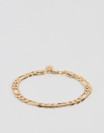 Chained & Able Royal Figaro Chain Bracelet In Gold - Gold