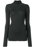 Brave Soul Taboo Sweater With Lace Up Shoulder Detail - Gray
