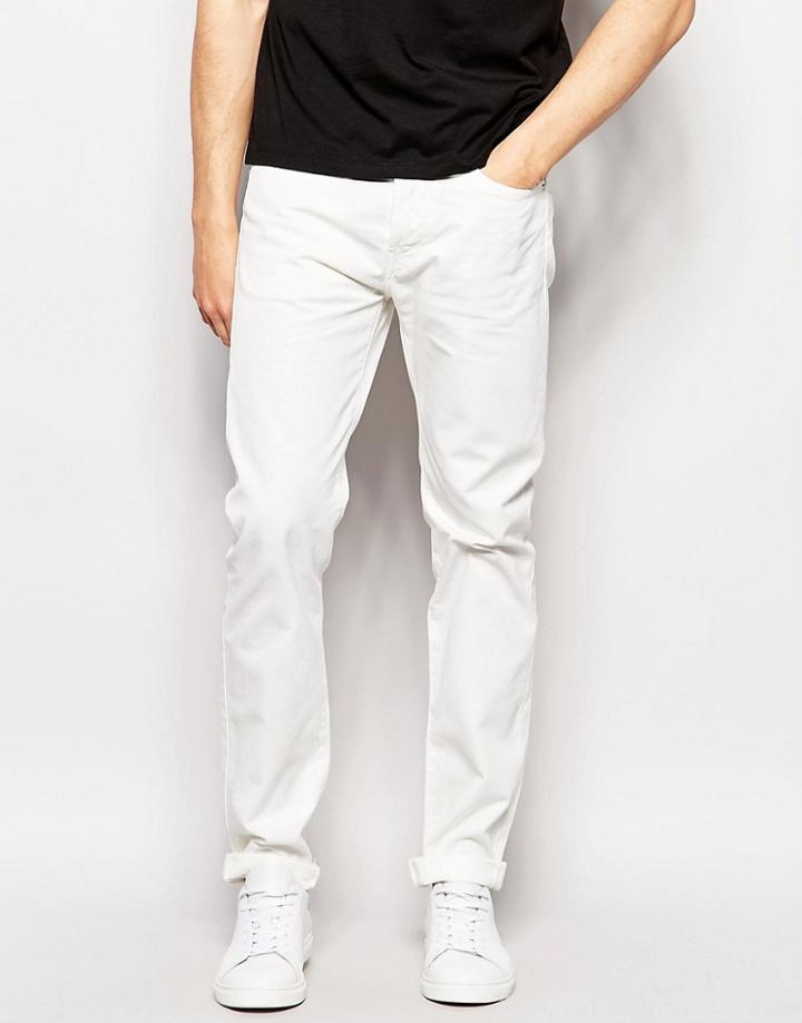 Edwin Jeans Ed-80 Slim Tapered Fit Natural Denim Rinse Wash - Natural Rinse