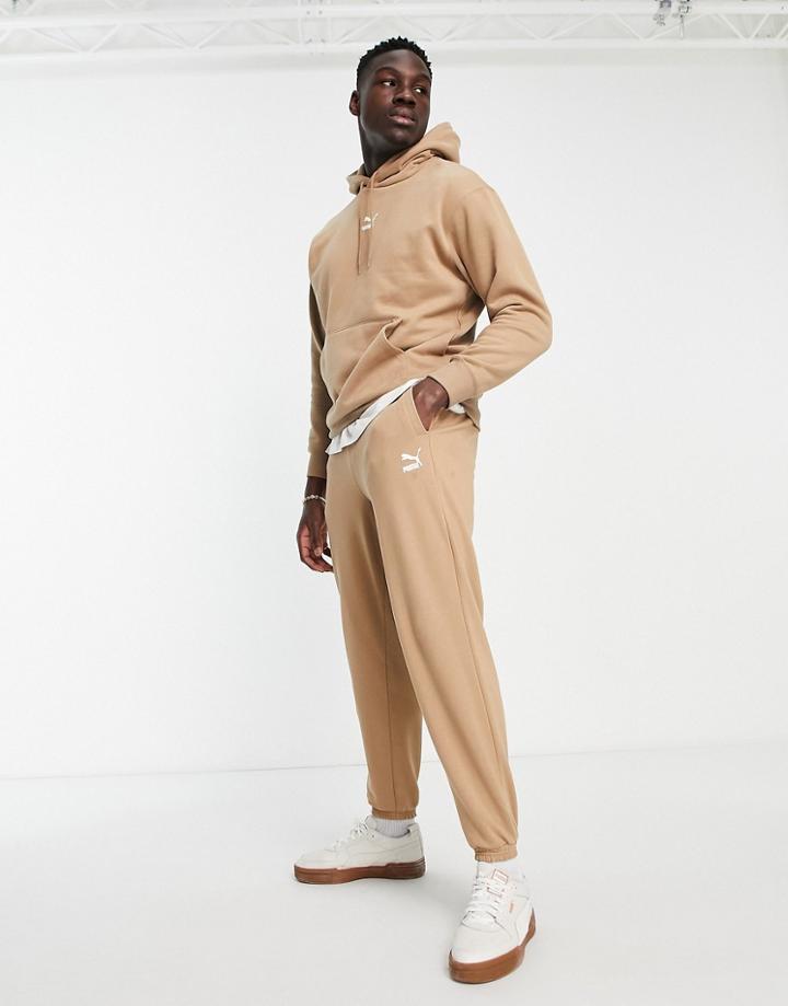 Puma Classics Oversized Sweatpants In Brown