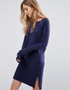 Blend She Camille Sweater Dress - Navy