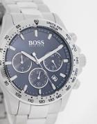 Boss Blue Dial Bracelet Watch In Silver 1513755
