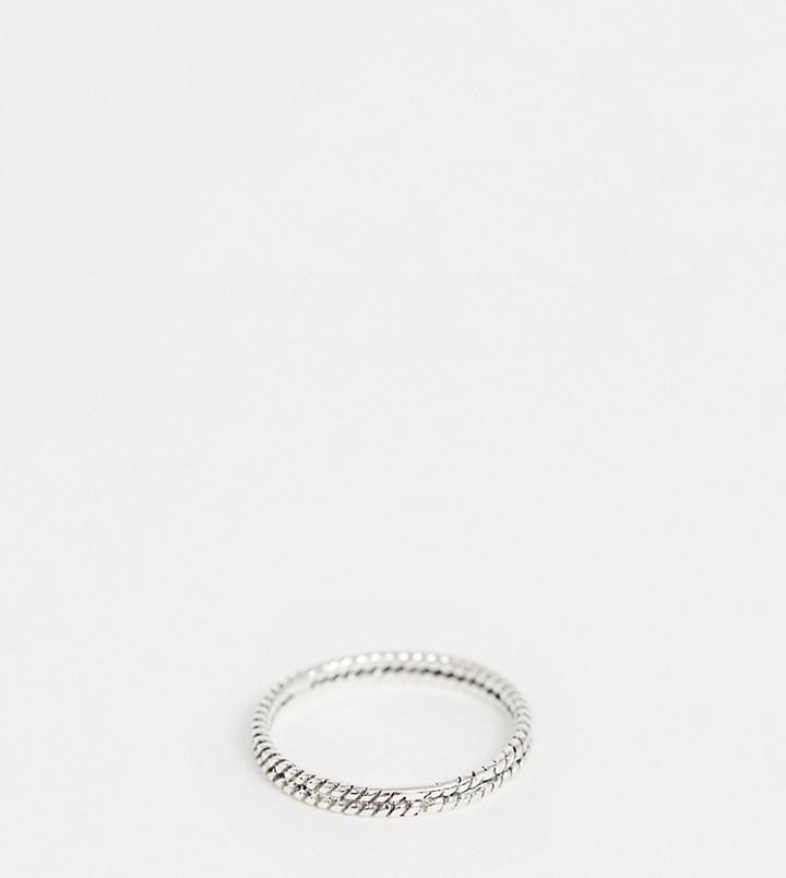 Designb Band Ring In Sterling Silver - Silver