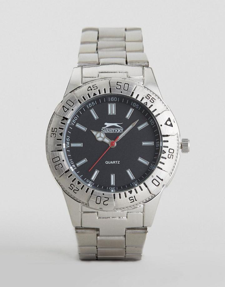 Slazenger Silver Bracelet Watch With Silver Case - Silver