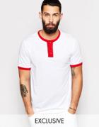Reclaimed Vintage Varsity T-shirt - White