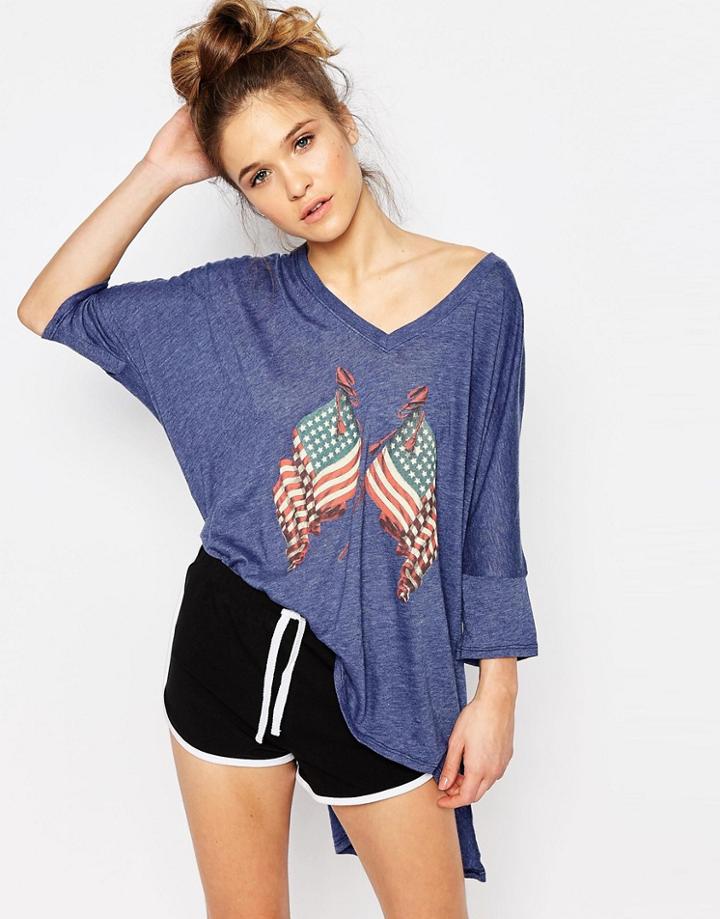 Wildfox Lady Liberty Tee - City Night