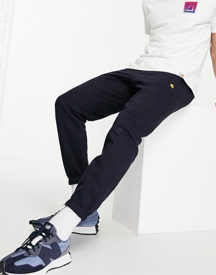 Carhartt Wip Chase Sweatpants In Navy