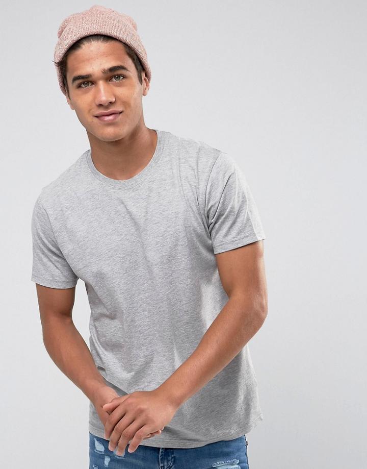 Brave Soul Marl T-shirt - Gray