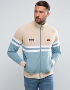 Ellesse Track Jacket With Color Block - Stone