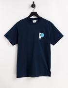 Parlez Pilot Embroidered T-shirt In Navy