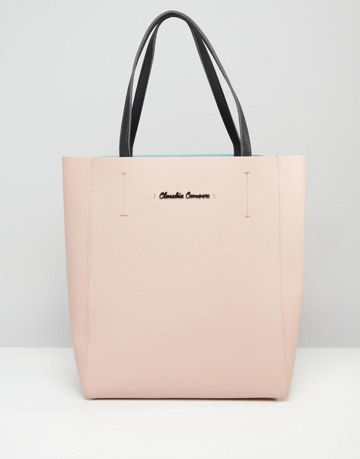 Claudia Canova Color Block Tote Bag - Pink