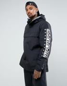 Napapijri Tier 1 Asher Jacket In Black With Logo Arm Detail - Black