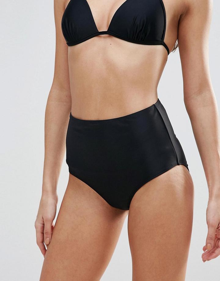 New Look Mix And Match High Waisted Bikini Bottom - Black